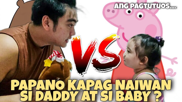 ANG NANGYAYARI KAPAG NAIWAN SI DADDY AT SI BABY | PEPPA VS BEAR BEARS