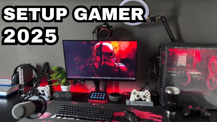 SETUP GAMER 2025 COMPLETO: Quarto Gamer + Coleção Retro e CDs