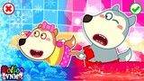 Bồn tắm bằng băng của Lucy! - Nóng vs Lạnh | Phim hoạt hình Wolfoo tiếng Việt
