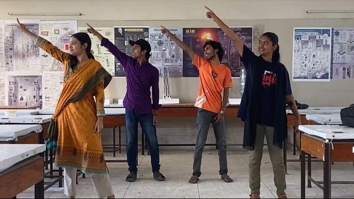 CHANDRE BATTHI DANCE COVER AT STUDIO BREAK TIME #architecture #backbenchers #shorts #bilibilishorts