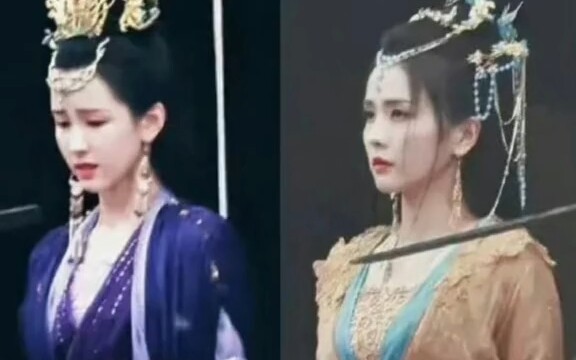 网友把#白鹿 #陈都灵 城楼上这张照片发给男友，男友的回答真的别把我笑亖#长月烬明