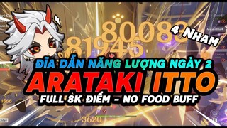 Sự Kiện Đĩa Dẫn Năng Lượng nhưng tôi dùng ARATAKI ITTO 4 Nham - No Food Buff Ngày 2- Genshin Impact