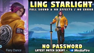 New Ling Starlight Skin Script No Password | Latest Ling Street Punk Skin Script | Mobile Legends
