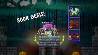 800K GEMS IN BLACKTOWER | Pixel Worlds