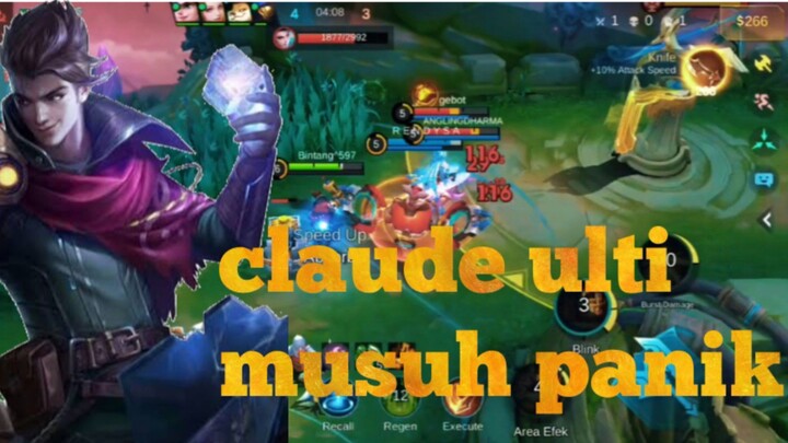 claude ulti musuh bubar