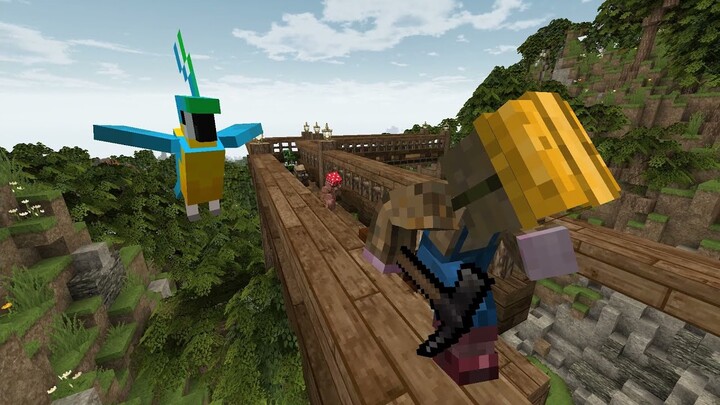 🥕 | เบื้องหลัง |【 Minecraft | Story รับใช้ลุง : จะเกิดอะไรขึ้นเมื่อแครอทจับตุ่นกับนกแก้ว !! 】🥕