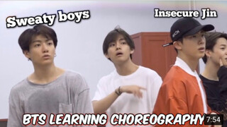 【BTS】Why do they look even more charming when they’re all serious? Clearly, a man working hard is th
