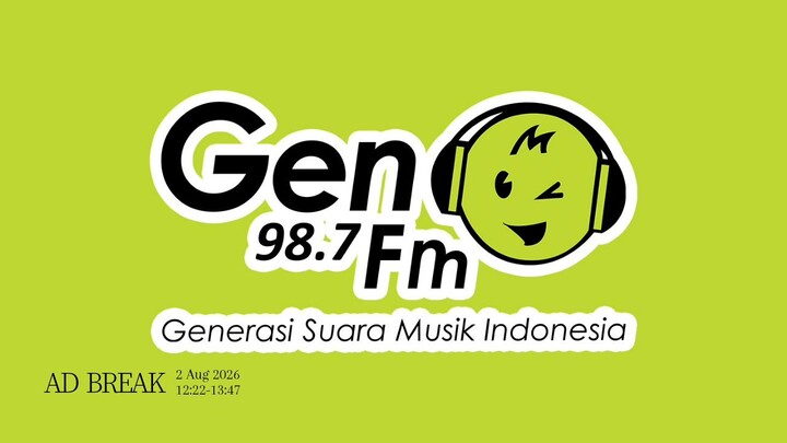 Jeda Iklan GEN 98.7 FM (Jakarta) - 2026/08/02 12.22-13.47 WIB