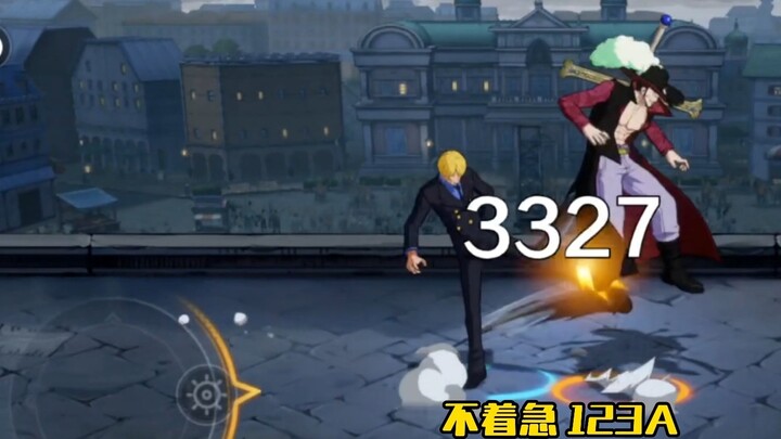 Sanji VS Mihawk, classic head-patting village moves, amazing!