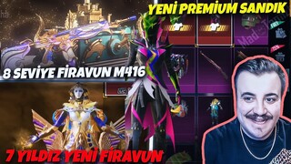 OHA !! 8 SEVİYE FİRAVUN M416 YENİ PREMİUM SANDIK 7 YILDIZ FİRAVUN PUBG Mobile Güncelleme