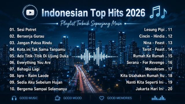 Top Hits Spotify Indonesia 2026 | Lagu Terbaru, Terpopuler & Viral Tahun Ini