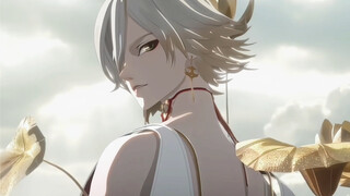 As soon as the music starts, the white moonlight appears