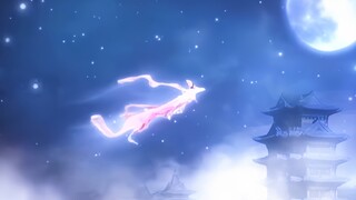 这版嫦娥奔月飞的好漂亮，有点像课本里的插画