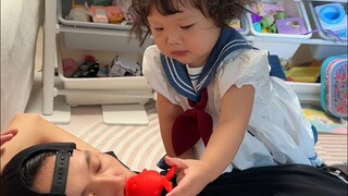 肿么办吧？这次玩大了... #宝爸带娃 #人类幼崽 #奶爸萌娃