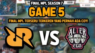 GG BANGET GILA GAME 40 MENIT ! MATCH TERAKHIR GRAND FINAL MPL SEASON 6 RRQ VS ALTER EGO GAME 5