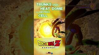 Trunks Destroys Future Cell with Heat Dome Attack #dragonball #dbz #dbzkakarot