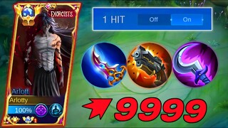 GLOBAL ARLOTT NEW BEST BUILD FOR ONE HIT IS HEREE!! | ENEMY THINK I'M USING CHEATS🔥