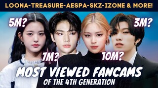 Most Viewed Fancams Of The 4th Generation! (From 2M-10M views) | YouTube Edition