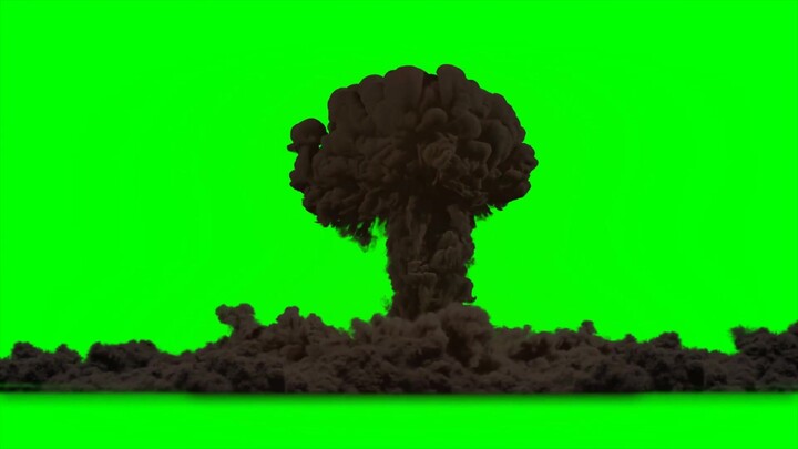 วัตถุดิบฉากเขียวสำหรับเอฟเฟกต์ระเบิด