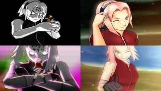 All Sakura Ultimate Jutsus - Naruto Ultimate Ninja Series (1-5) (60FPS)