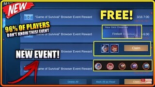 CLAIM! FREE EPIC SKIN (NEW EVENT!) DON'T MISS This Out! - Mobile Legends