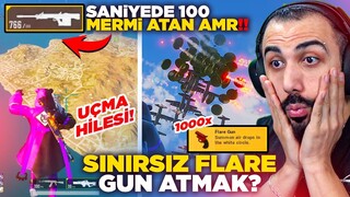 1000 FLARE GUN BİRDEN ATMAK?? 😮 SANİYEDE 100 MERMİ ATAN AMR VE ARBALET!! EFSANE MOD | PUBG MOBILE