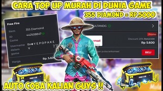CARA TOP UP DI DUNIA GAMES 355 DIAMOND HANYA Rp.5000 !!TEMPAT TOP UP TERMURAH 100% AMAN