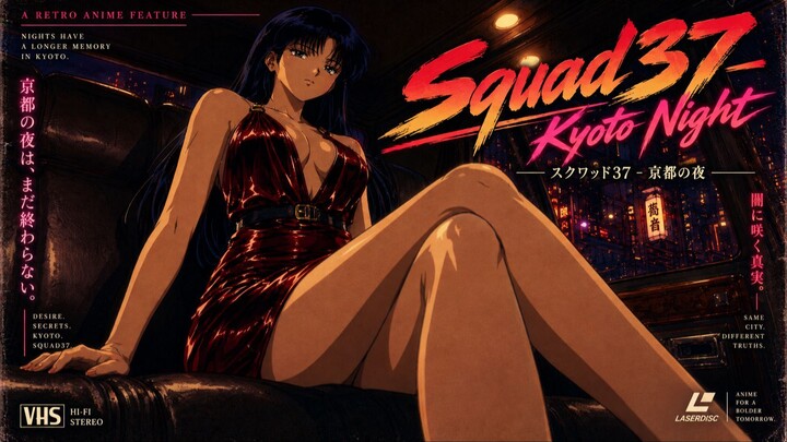 Squad37 - Kyoto Night - Ep.1 | City Hunter | Metal Gear | Orange Road | Sunrise | Retro Anime