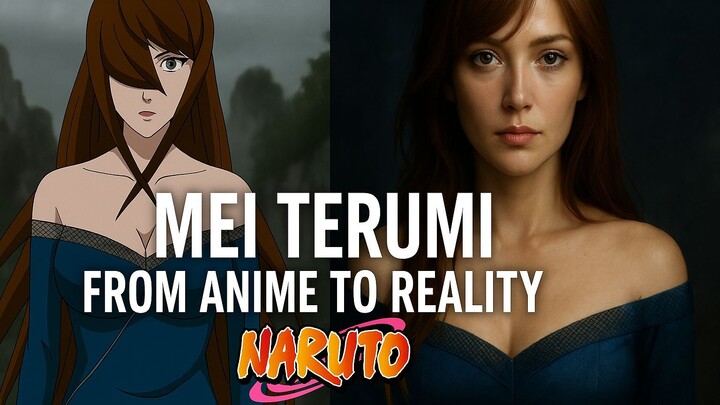 Realistic Transformation of Mei Terumi (5th Mizukage) with AI | Naruto AI Art
