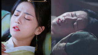 The heroine has a nightmare VS the second female has a nightmare
