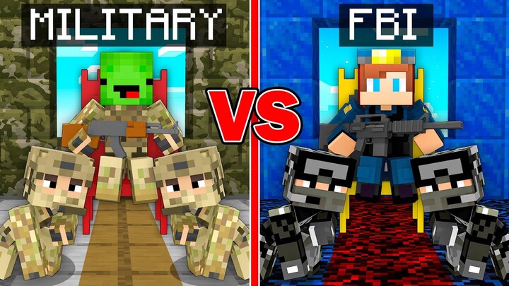Mikey MILITARY vs JJ FBI King Survival Battle in Minecraft (Maizen)