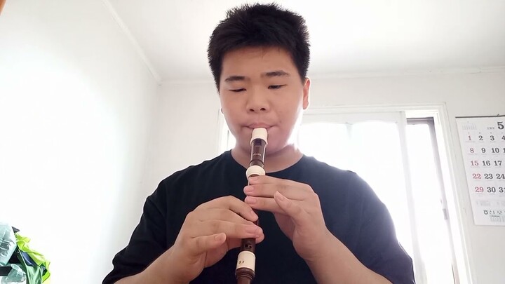 명탐정 코난  메인테마 리코더 연주