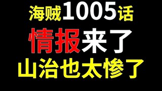 【阿旺】海贼1005话情报！山治也太惨了！