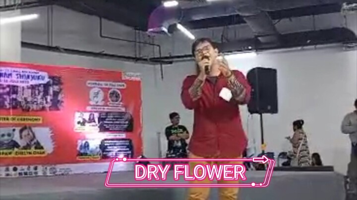 my first sing on the stage YUURI- DRY FLOWER COVER BY ME in HARAKUKU BTM MALL IVENT