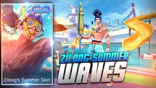ZILONG SUMMER WAVES NEW SKIN - MLBB