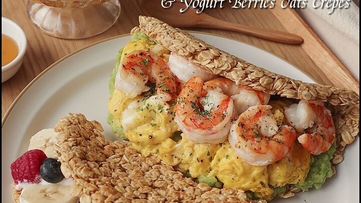 【carolehuyaya】Multi-Flavor Oatmeal Crepes & Energy Smoothies