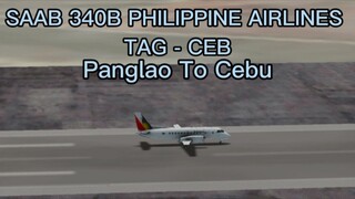 SAAB 340B PHILIPPINE AIRLINES PANGLAO TO CEBU TAG - CEB