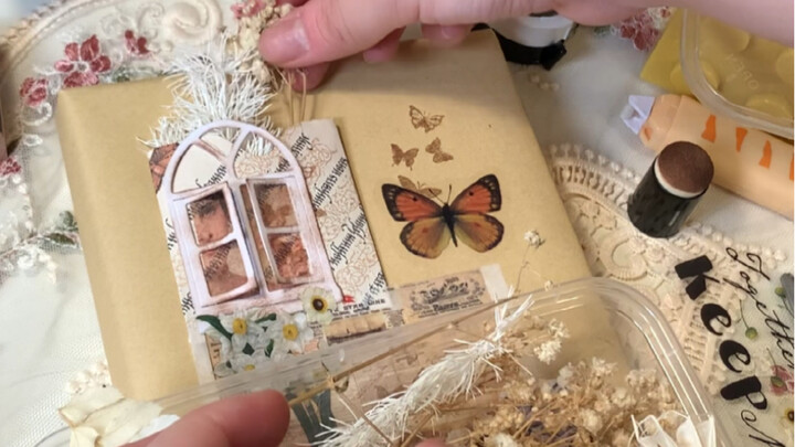 ✨Immersive gift wrapping | Are retro collages and crystal collection a niche hobby? 💖With such packa