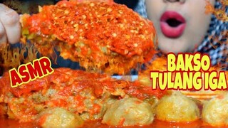 ASMR BAKSO TULANG IGA KUAH MERCON SUPER PEDAS || ASMR INDONESIA