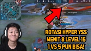 TIPS ROTASI + PATTERN FARMING YSS MENIT 8 AUTO LEVEL 15 ! - Mobile Legends