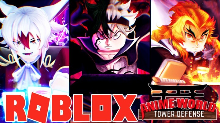 Roblox - GAME ANIME MỚI CỰC ĐẸP MÌNH TRIỆU HỒI NHÂN VẬT ANIME THỦ THÀNH - Anime World Tower Defense