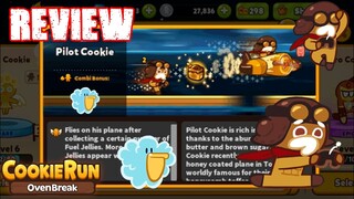 CookieRun OvenBreak Review Pilot Cookie  คุกกี้นักบิน + นกกระทุงเมฆ ( Land 4 & Land 5 )