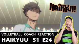 Volleyball Coach Reacts to HAIKYUU S1 E24 - The Lonely King