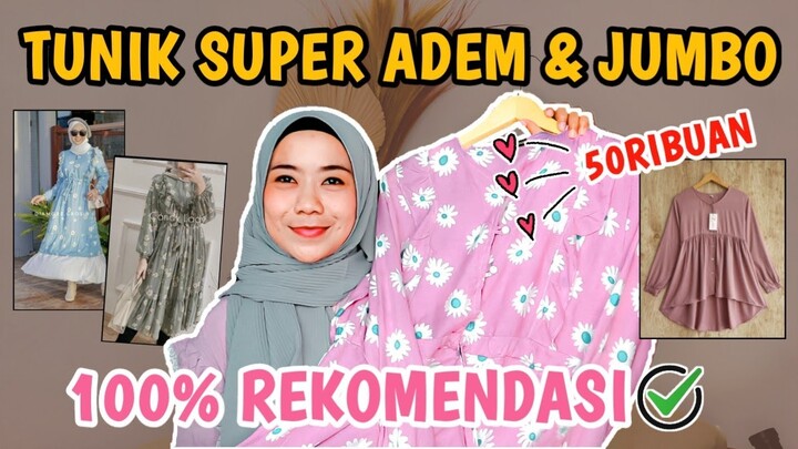 SHOPEE HAUL TUNIK & BLOUSE JUMBO TERLARIS