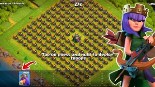 100 ARCHER QUEEN VS MORTARS (Clash Of Clans)