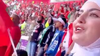 Suporter Maroko di Piala Dunia Qatar 2022