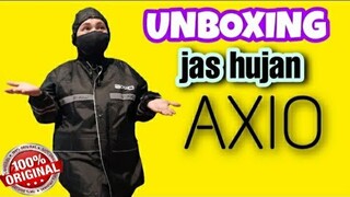 UNBOXING DAN REVIEW JAS HUJAN AXIO EUROPE 882 ASLI 100%ORYGINAL