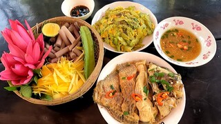 Món Ăn Đậm Chất Khói Quê ✦ Khổ Qua Xào Trứng Cá Tai Tượng Kho Nước Dừa l Khói Quê #127