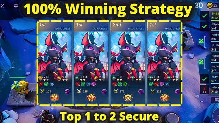 100 HP WIN ALWAYS WITH THIS STRATEGY MAVIS SKILL 2 | MLBB MAGIC CHESS BEST SYNERGY COMBO TERKUAT