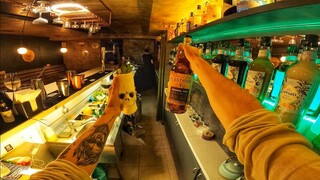 asmr POV | BARTENDER AT WORK | How To Make ZOMBIE Cocktail #TIKI